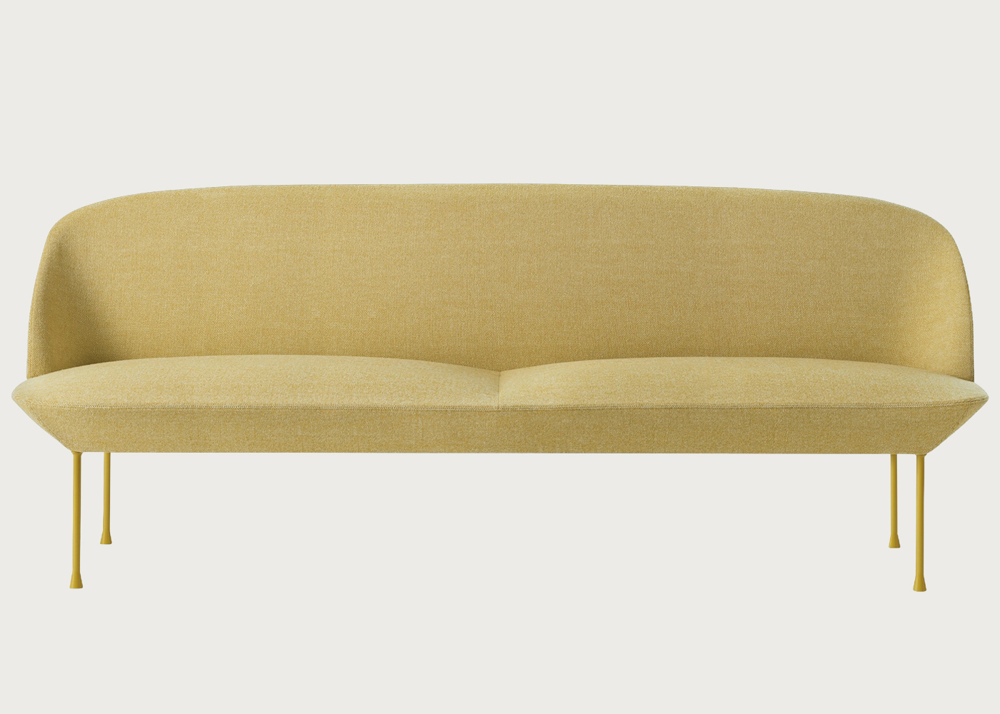 Muuto oslo 3 seater sofa hallingdal 407 yellow